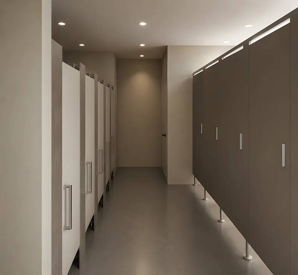 The men’s change room